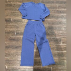 Zenana Outfitters Blue Lounge Set